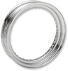 Drag Specialties 16x3 Chrome Steel Rim 40 Hole - 16x3 chrome steel rim, fits 5.00/5.10 tires