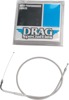Drag Specialties Stainless Braided Throttle Cable 43.5in For Harley-Davidson
