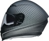 Z1R Jackal Waveform Helmet XL Gray/Black Unisex - Full face helmet with drop-down sun visor