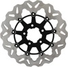 Floating Wave Brake Rotor Black Carrier - HD FLH FLT FXST FLST FXD XL
