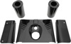 Drag Specialties Ribbed Gloss Black Fork Tins For Harley-Davidson Softail