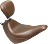 Tripper Smooth Wide Brown Solo Seat w/Backrest - For 18-19 HD FLDE FLHC Tripper Smooth Wide Brown Solo Seat w/Backrest - For 18-19 HD FLDE FLHC