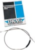Drag Specialties Braided Stainless Clutch Cable Chrome For Harley Dyna - Braided clutch cable For Harley-Davidson Dyna
