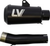 LV-10 Full Black Slip On Exhaust Muffler - For 06-20 Yamaha R6