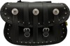 Willie & Max Warrior Saddlebags 14"x10"x4.5" Black Pair