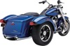 909-Twin Chrome Dual Slip On Exhaust - Harley Freewheeler FLRT 909-Twin Chrome Dual Slip On Exhaust - Harley Freewheeler FLRT