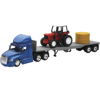 Freightliner Cascadia Flatbed with Tractor & Hay Bale 1:43 by New Ray Toys Freightliner Cascadia Flatbed with Tractor & Hay Bale 1:43 by New Ray Toys