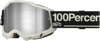 100 Percent Accuri 2 Goggles Glow Mirror Silver Lens Offroad - Premium offroad goggles with mirror silver lens