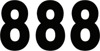 Factory Effex 4" Pro Numbers Black #8 Decals Pack of 3 Factory Effex 4" Pro Numbers Black #8 Decals Pack of 3