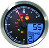 Koso HD-04 Series 3-3/8" Silver Gauge Speedo/Tachometer LCD Koso HD-04 Series 3-3/8" Silver Gauge Speedo/Tachometer LCD
