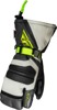 Fly Racing Ridgeline Claws Gloves - Black/Grey/Hi-Vis, 2X-Large - Waterproof gloves with 300g insulation