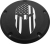 Custom Engraving Spartan Black Derby Cover For Harley FLT/FLH 7 Bolt