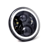 Letric Lighting 7" LED Headlight w/ Full Halo Black
