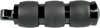 Avon Black Folding Air Cushioned Footpegs FP-AIR-96