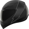 ICON Domain Slabtown Full Face Helmet Black Medium - Full face helmet, size M, black