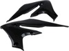 20-24 Yamaha WR250F Powerflow Radiator Shrouds Black 20-24 Yamaha WR250F Powerflow Radiator Shrouds Black