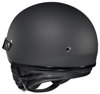 HJC CS-2N Open-Face Helmet Flat Black Small - Open-face motorcycle helmet, Flat Black, Small