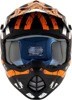 AFX FX-17 Attack Helmet Matte Black Orange 2XL Adult - MX helmet, Matte Black/Orange, 2XL, For Adult riders