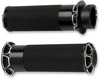 Arlen Ness Cable Style Fusion Series Grips Black Bevelled