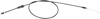 Moose Offroad Black Throttle Cable For Polaris ATVs - Throttle cable for Polaris Sportsman, Magnum, more