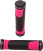 Fluorescent Pink & Black 997 Lock-On Open End Locking ATV Grips w/ End Plugs - Also fits Watercraft & MTB Fluorescent Pink & Black 997 Lock-On Open End Locking ATV Grips w/ End Plugs - Also fits Watercraft & MTB