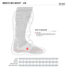 Tech 3S Boots Black/White/Red Size 2