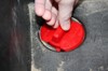 Footwell Drain Plug Set - Red Polyurethane - For Polaris RZR