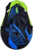 FX-17 Full Face Offroad Helmet Black/Blue/Green X-Large