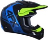 FX-17 Full Face Offroad Helmet Black/Blue/Green X-Large