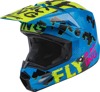 Youth Kinetic Scan Helmet Blue/Hi-Vis/Pink Youth Small