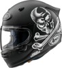 Arai Contour-X Jolly Roger Helmet 2XL Black/White - Full-face touring helmet with Jolly Roger graphic