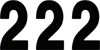 Factory Effex 4" Pro Numbers Black #2 Decals Pack of 3 Factory Effex 4" Pro Numbers Black #2 Decals Pack of 3