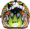 Z1R Warrant Neuron Snow Electric Helmet 2XL Orange/Green - Full face snow helmet with electric shield