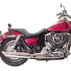 2:1 Fat Cat Full Exhaust, Chrome Louvered Baffle - 89-00 Harley Davidson FXR 2:1 Fat Cat Full Exhaust, Chrome Louvered Baffle - 89-00 Harley Davidson FXR