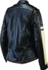 Kuryakyn Dame Vintage Leather Jacket Black Womens Large - Women's black leather riding jacket, size large