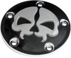 Drag Specialties Split Skull Points Cover Black For Harley-Davidson - Points cover Black For Harley-Davidson models
