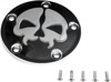 Drag Specialties Split Skull Points Cover Black For Harley-Davidson - Points cover Black For Harley-Davidson models
