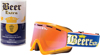 "Ice Cold" Beer Goggles - Cerveza - Blue Mirror Lens - Cold Riding Goggle "Ice Cold" Beer Goggles - Cerveza - Blue Mirror Lens - Cold Riding Goggle