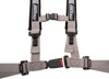 Moose Auto Buckle Seat Harness 2" 4PT Gray