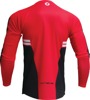 Thor Intense Assist Berm Long-Sleeve Jersey White/Black/Red Men's Large - Performance MTB jersey, men's large, white/black/red