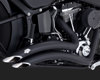 2-2 Big Radius Black Full Exhaust - For 86-17 Harley Softail 2-2 Big Radius Black Full Exhaust - For 86-17 Harley Softail