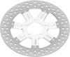 Delmar Floating Front Left Brake Rotor 292mm Chrome - Harley