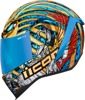 ICON Airform Pharaoh Helmet XS Gold/Multicolor - Full-face helmet with Pharaoh graphic
