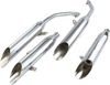 Slash Cut Slip On Exhaust - For 94-03 Honda VF750 Magna Slash Cut Slip On Exhaust - For 94-03 Honda VF750 Magna