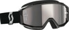 SCOTT Primal Goggles Black/White Silver Chrome - Off-road goggles with anti-fog lens