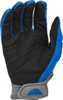 Fly Racing F-16 Gloves Blue/Grey XS - Lightweight race gloves in Blue/Grey, XS size