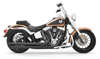 Patriot Long Black Full Exhaust - For 86-17 Harley Softail