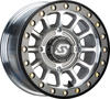 Sedona Sano Beadlock Wheel 15x6 4/137 +40mm Black/As Cast - 15x6 beadlock ATV/UTV wheel, 4/137, +40mm offset