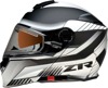 Z1R Solaris Scythe Modular Snow Electric Helmet L Black/White - Modular snow helmet with electric shield