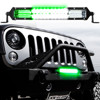 2-in-1 LED Light Bar w/ White and Hunting Green Flood and Spot Work Light 30In